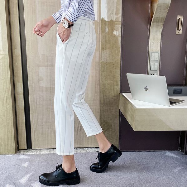 sale 2021 warm summer striped new thin mark adjustment of men wearing suit ankle length all set formal pants for men's 7y3m, Black
sale 2021 warm summer striped new thin mark adjustment of men wearing suit ankle length all set formal pants for men's 7y3m, Black