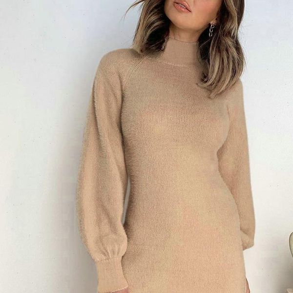 autumn women dresses fashion high neck long sleeved slim mini dresses daily wear lady wear solid color 2021 casual, Black;gray
autumn women dresses fashion high neck long sleeved slim mini dresses daily wear lady wear solid color 2021 casual, Black;gray