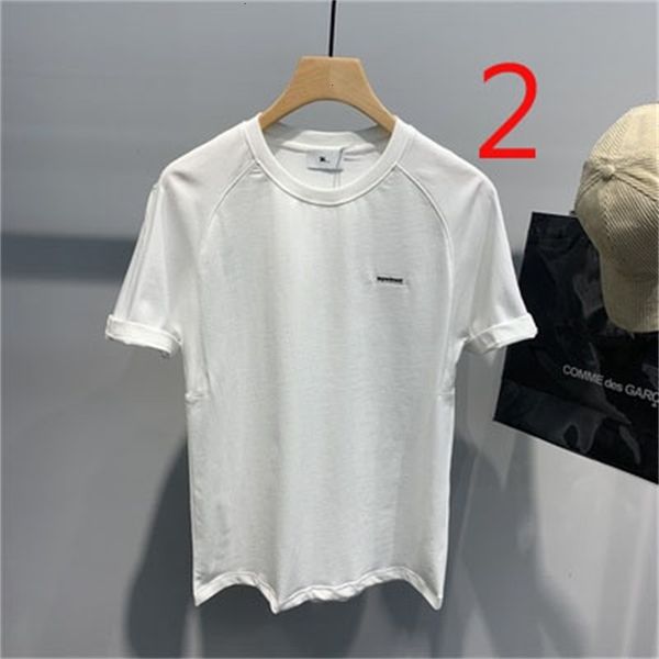 new 2021 men's mercerized cotton letter embroidered short-sleeved t-shirt summer bottoming shirt 3fkv, White;black
new 2021 men's mercerized cotton letter embroidered short-sleeved t-shirt summer bottoming shirt 3fkv, White;black