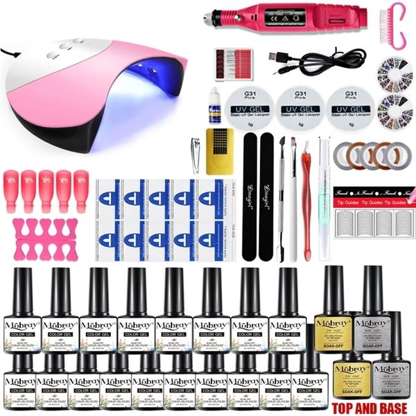 mobray 54w new led lamp new 10/12/18pcs polish kit soak off gel varnish for nail art set tools
mobray 54w new led lamp new 10/12/18pcs polish kit soak off gel varnish for nail art set tools