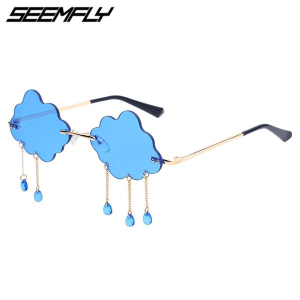 seemfly fashion rimless sunglasses women men 2021 luxury cloud steampunk sun glasses unique funny party eyewear uv400 shades new, White;black
seemfly fashion rimless sunglasses women men 2021 luxury cloud steampunk sun glasses unique funny party eyewear uv400 shades new, White;black