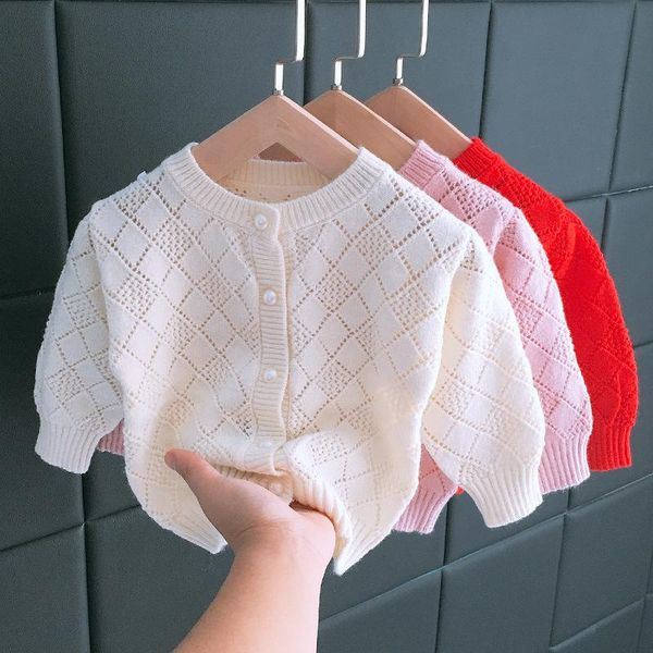 pullover spring 2021 girls cardigan sweater thin solid color hollow baby kids toddler, Blue
pullover spring 2021 girls cardigan sweater thin solid color hollow baby kids toddler, Blue