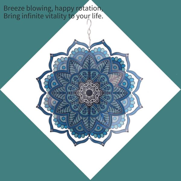 decorative objects & figurines 3d stainless steel metal wind spinner mandala geometric pattern chime-hanging attractive decoration at home o
decorative objects & figurines 3d stainless steel metal wind spinner mandala geometric pattern chime-hanging attractive decoration at home o