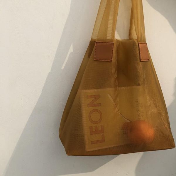 women's bag 2021 spring fashion simple transparent mesh one-shoulder large-capacity shopping bags
women's bag 2021 spring fashion simple transparent mesh one-shoulder large-capacity shopping bags