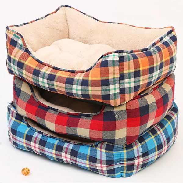 fine joy pet cat dog kennel house rectangle pets beds sofa mats soft coral cashmere cotton with plaid printing canvas cover
fine joy pet cat dog kennel house rectangle pets beds sofa mats soft coral cashmere cotton with plaid printing canvas cover