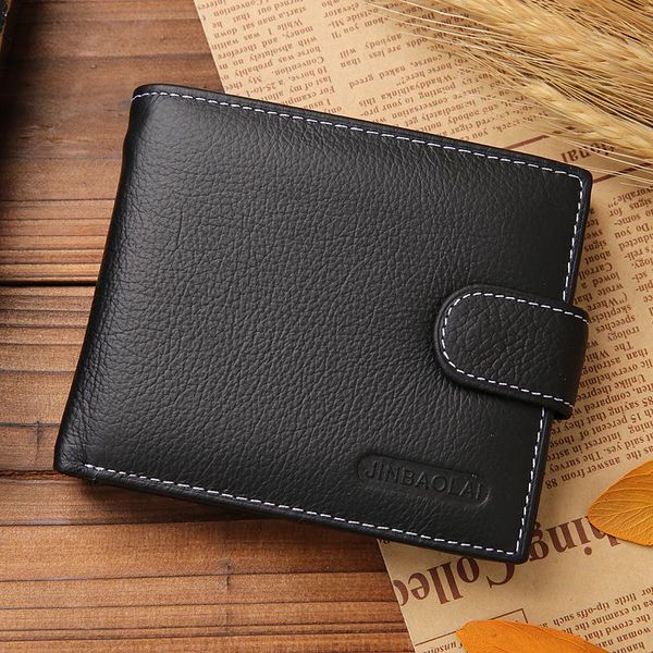 short vintage 100% genuine cow leather wallet men luxury simple thin purses small hasp card holder wallets coin pocket purse, Red;black
short vintage 100% genuine cow leather wallet men luxury simple thin purses small hasp card holder wallets coin pocket purse, Red;black