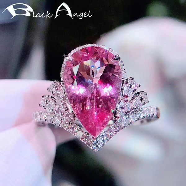 cluster rings black angel 925 silver water drop shaped pink tourmaline gemstone adjustable ring for women wedding jewelry christmas gift, Golden;silver
cluster rings black angel 925 silver water drop shaped pink tourmaline gemstone adjustable ring for women wedding jewelry christmas gift, Golden;silver