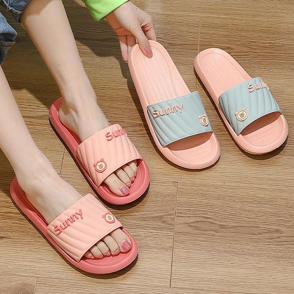 slippers summer women color mixed men indoor sandals non-slip home bathroom flip flops shoes, Black
slippers summer women color mixed men indoor sandals non-slip home bathroom flip flops shoes, Black