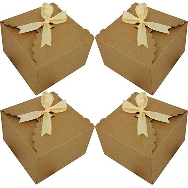 gift wrap 25 pcs kraft paper candy favor boxes, decorative treat box with a roll of brown ribbon party wedding birthday boxes
gift wrap 25 pcs kraft paper candy favor boxes, decorative treat box with a roll of brown ribbon party wedding birthday boxes