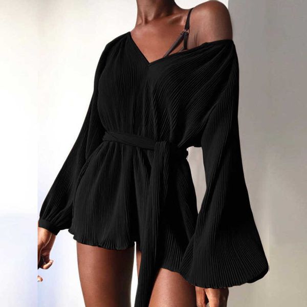 women's jumpsuits & rompers elegant long lantern sleeve v neck women spring solid off shoulder short romper bodysuit wide leg overall f, Black;white
women's jumpsuits & rompers elegant long lantern sleeve v neck women spring solid off shoulder short romper bodysuit wide leg overall f, Black;white
