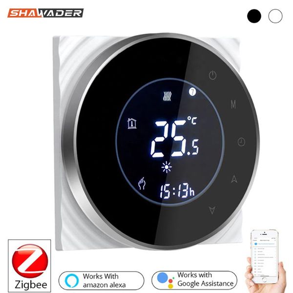 smart home control zigbee thermostat temperature controller hub required water/electric floor heating water/gas boiler with alexa google
smart home control zigbee thermostat temperature controller hub required water/electric floor heating water/gas boiler with alexa google
