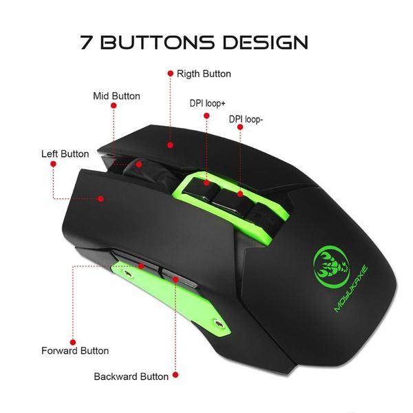 mice u2je x80 4800dpi 7 button 2.4g wireless gaming mouse for pro gamer computer laptop
mice u2je x80 4800dpi 7 button 2.4g wireless gaming mouse for pro gamer computer laptop