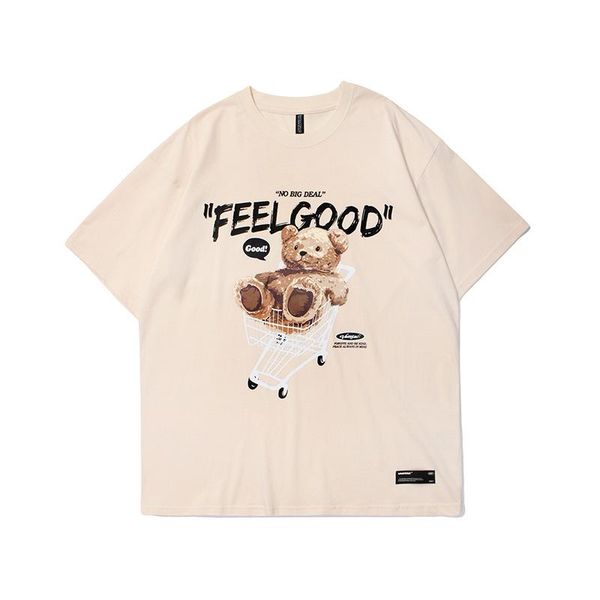men's t-shirts 2021 kpop toy bear shopping cart print tshirts men t shirt cotton short sleeve women graphic tees streetwear robe ete f, White;black
men's t-shirts 2021 kpop toy bear shopping cart print tshirts men t shirt cotton short sleeve women graphic tees streetwear robe ete f, White;black
