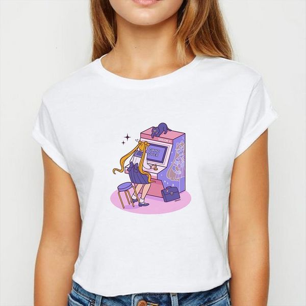 fashion pretty soldier sailor women moon kawaii spring summer harajuku show thin clothing o collar, White
fashion pretty soldier sailor women moon kawaii spring summer harajuku show thin clothing o collar, White