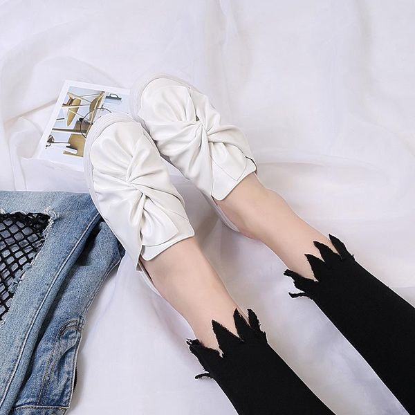 slippers bowtie shoes women outdoor butterfly bowknot genuine ladies leather for summer flat slides outside, Black
slippers bowtie shoes women outdoor butterfly bowknot genuine ladies leather for summer flat slides outside, Black