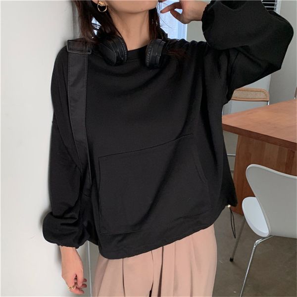 2021 spring autumn fashion minimalist casual lantern sweatshirt women new ol wear loose sweatshirts outwear 31s5, Black
2021 spring autumn fashion minimalist casual lantern sweatshirt women new ol wear loose sweatshirts outwear 31s5, Black