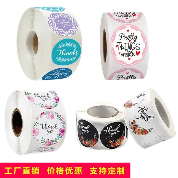 gift wrap 500 pcs/roll wholesale custom roll package diy thanks pattern flower holiday wedding decoration sticker label
gift wrap 500 pcs/roll wholesale custom roll package diy thanks pattern flower holiday wedding decoration sticker label