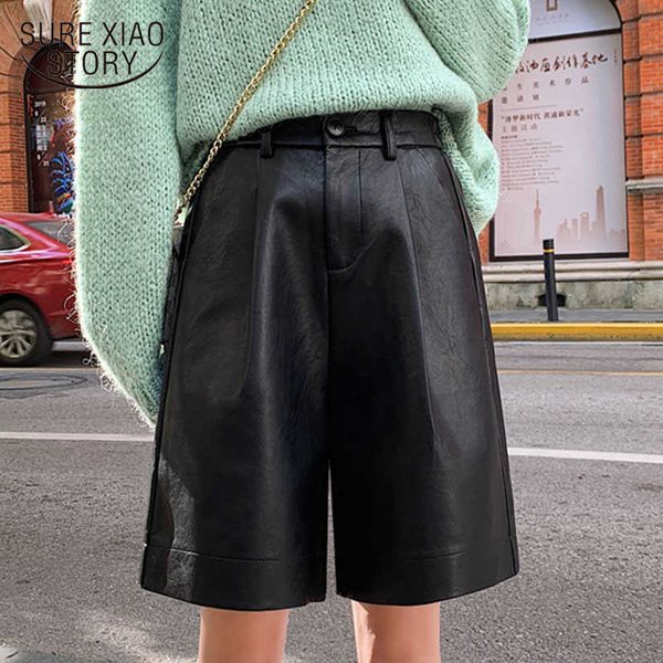 korean style pu leather shorts women autumn winter elastic waist loose leather trouser plus size shortsfashion clothing 8207 210527, White;black
korean style pu leather shorts women autumn winter elastic waist loose leather trouser plus size shortsfashion clothing 8207 210527, White;black