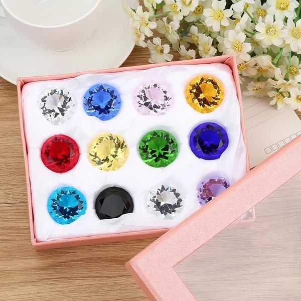 decorative objects & figurines 40mm crystal glass diamond paperweight 12pcs/set feng shui confetti wedding bridal party decoration vase fill
decorative objects & figurines 40mm crystal glass diamond paperweight 12pcs/set feng shui confetti wedding bridal party decoration vase fill