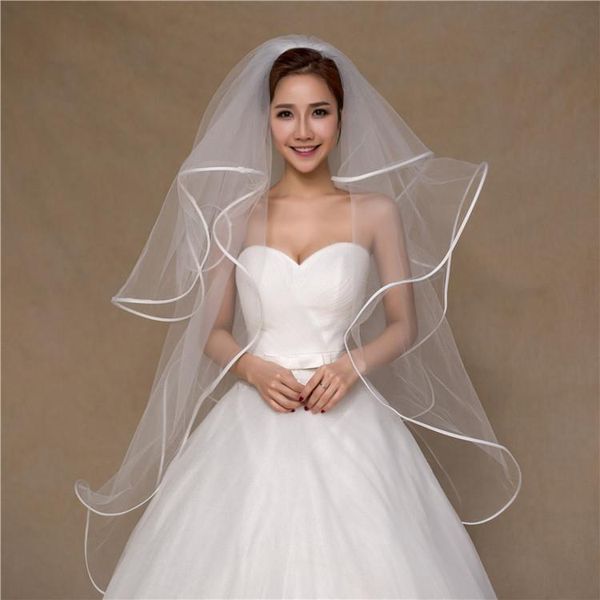 bridal veils white simple style bride velo de novia multi-layer wedding hair veil marriage accessory voile mariee, Black
bridal veils white simple style bride velo de novia multi-layer wedding hair veil marriage accessory voile mariee, Black