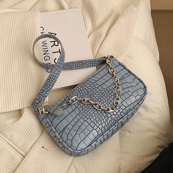 cross body crocodile pattern baguette bags small pu leather crossbody shoulder for women 2021 designer chain handbag ladies hand bag
cross body crocodile pattern baguette bags small pu leather crossbody shoulder for women 2021 designer chain handbag ladies hand bag