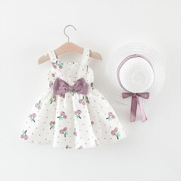 kids girls summer children girl dress baby clothes cherry dot bow with hat sleeveless sundress 1 2 3 years, Red;yellow
kids girls summer children girl dress baby clothes cherry dot bow with hat sleeveless sundress 1 2 3 years, Red;yellow