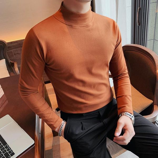 men's t-shirts 2021 men fashion autumn winter long sleeve t shirts slim fit all match soft velvet turtleneck plus size 3xl 8 color, White;black
men's t-shirts 2021 men fashion autumn winter long sleeve t shirts slim fit all match soft velvet turtleneck plus size 3xl 8 color, White;black
