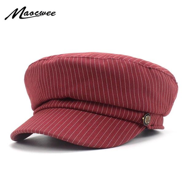 berets russian women military cap flat army navy caps fashion stripe hat black blue red color visors student spaper, Blue;gray
berets russian women military cap flat army navy caps fashion stripe hat black blue red color visors student spaper, Blue;gray