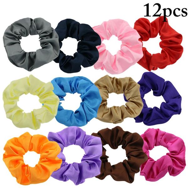 hair accessories 12pcs women satin scrunchie elastic solid color tie for autumn and winter band
hair accessories 12pcs women satin scrunchie elastic solid color tie for autumn and winter band