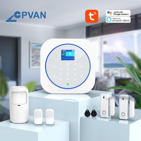 alarm systems cpvan 1.8 inch tft screen wifi gsm smart home burglar security system motion detector app control door sensor
alarm systems cpvan 1.8 inch tft screen wifi gsm smart home burglar security system motion detector app control door sensor