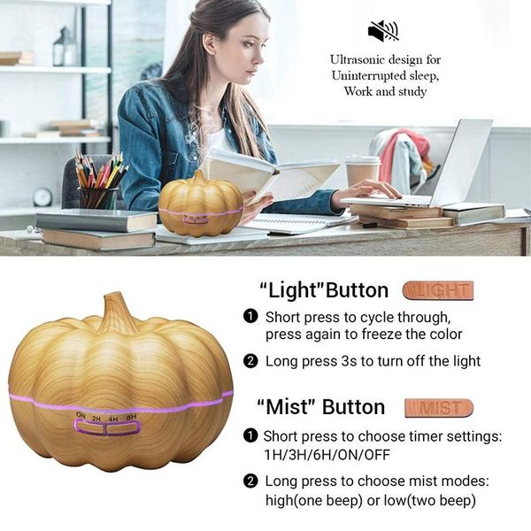 fragrance lamps 600ml pumpkin shape essential oil diffuser cool mist ultrasonic bedroom humidifier,eu plug
fragrance lamps 600ml pumpkin shape essential oil diffuser cool mist ultrasonic bedroom humidifier,eu plug