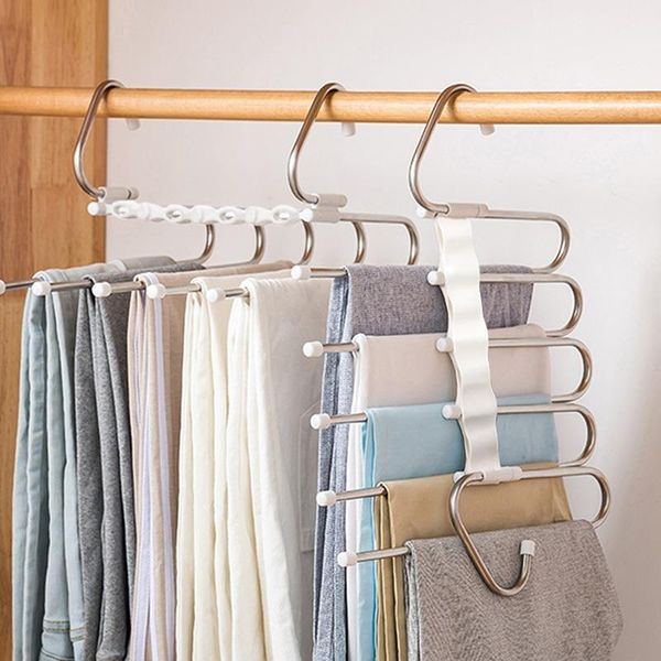 hangers & racks multi-functional 5 in 1 trouser storage rack adjustable pants tie shelf closet organizer stainless steel clothes hanger
hangers & racks multi-functional 5 in 1 trouser storage rack adjustable pants tie shelf closet organizer stainless steel clothes hanger