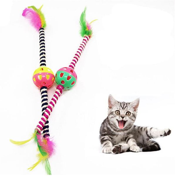 cat toys feather bell teaser stick colorful sisal fishing rod funny kitten game wand pet interactive toy cats accessory
cat toys feather bell teaser stick colorful sisal fishing rod funny kitten game wand pet interactive toy cats accessory