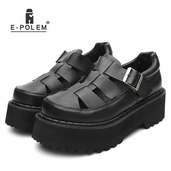 dress shoes summer women genuine leather sandals personalized cover toe breathable buckle strap cage casual beach, Black
dress shoes summer women genuine leather sandals personalized cover toe breathable buckle strap cage casual beach, Black