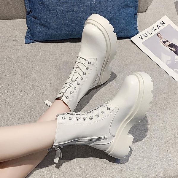 boots black beige platform women shoes round toe ankle metal zipper motorcycle short botines mujer
boots black beige platform women shoes round toe ankle metal zipper motorcycle short botines mujer