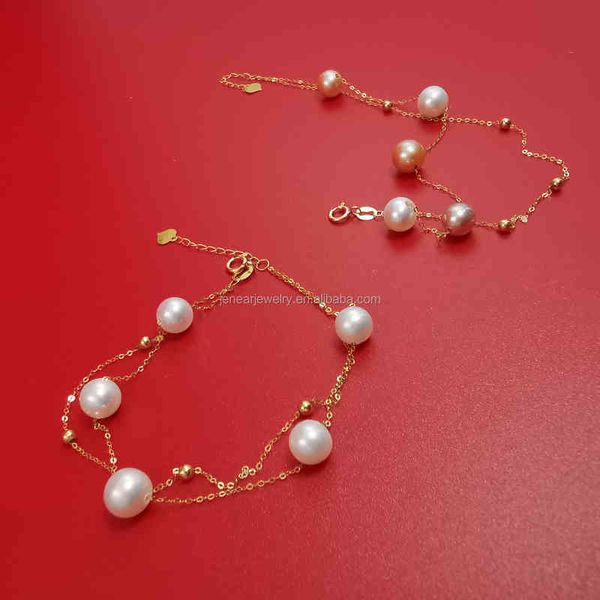 real solid pure gold link bracelet natural pearl au750 genuine 18k thin, Golden;silver
real solid pure gold link bracelet natural pearl au750 genuine 18k thin, Golden;silver