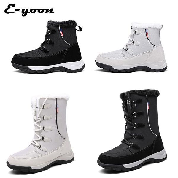 boots winter women keep warm waterproof mid-calf non-slip snow lace-up comfortable ladies balanced 35-42, Black
boots winter women keep warm waterproof mid-calf non-slip snow lace-up comfortable ladies balanced 35-42, Black