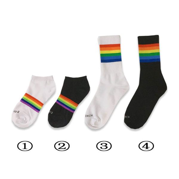 3 pairs good base friends start with rainbow striped letter boat socks mid-tube stockings regular thick black and white 2 colors
3 pairs good base friends start with rainbow striped letter boat socks mid-tube stockings regular thick black and white 2 colors