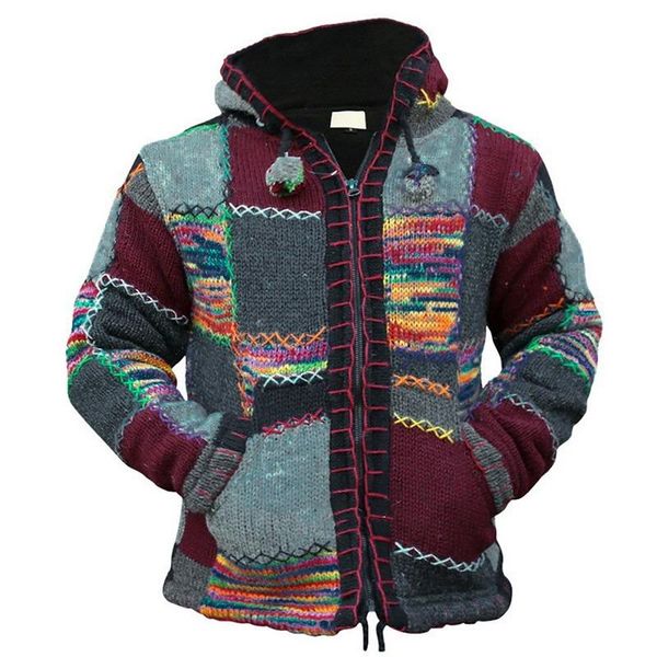 men's jackets vintage printed patchwork winter hooded coats mens fashion velvet casual long sleeve drawstring design outerwear for men, Black;brown
men's jackets vintage printed patchwork winter hooded coats mens fashion velvet casual long sleeve drawstring design outerwear for men, Black;brown