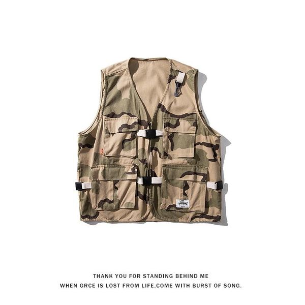 men's vests camouflage vest jackets for men 2021 fashion trends tactical jacket clothes teens 4 pockets sleeveless coat oversized stree, Black;white
men's vests camouflage vest jackets for men 2021 fashion trends tactical jacket clothes teens 4 pockets sleeveless coat oversized stree, Black;white