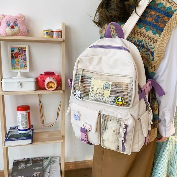 backpack women's bag nylon fashion waterproof rucksack for teen girl school cute student bookbag travel mochila
backpack women's bag nylon fashion waterproof rucksack for teen girl school cute student bookbag travel mochila