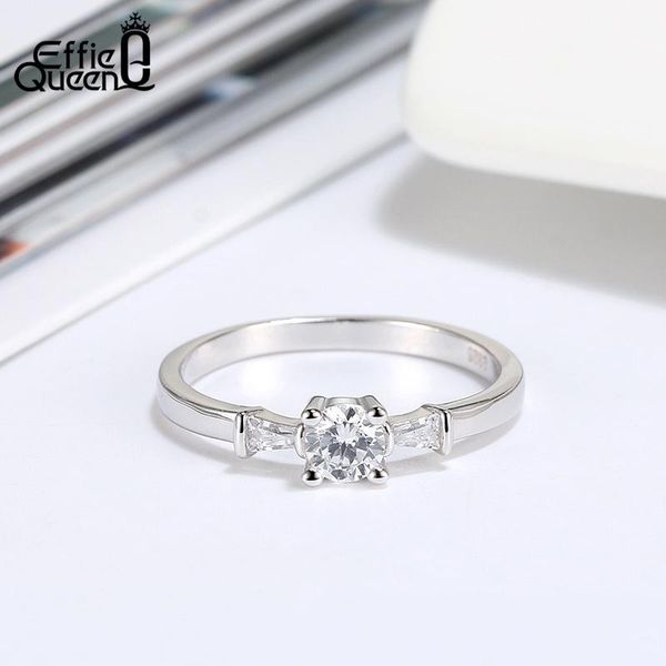 cluster rings effie queen 925 silver finger ring simple design wedding fine jewelry for female with zircon gift br193, Golden;silver
cluster rings effie queen 925 silver finger ring simple design wedding fine jewelry for female with zircon gift br193, Golden;silver