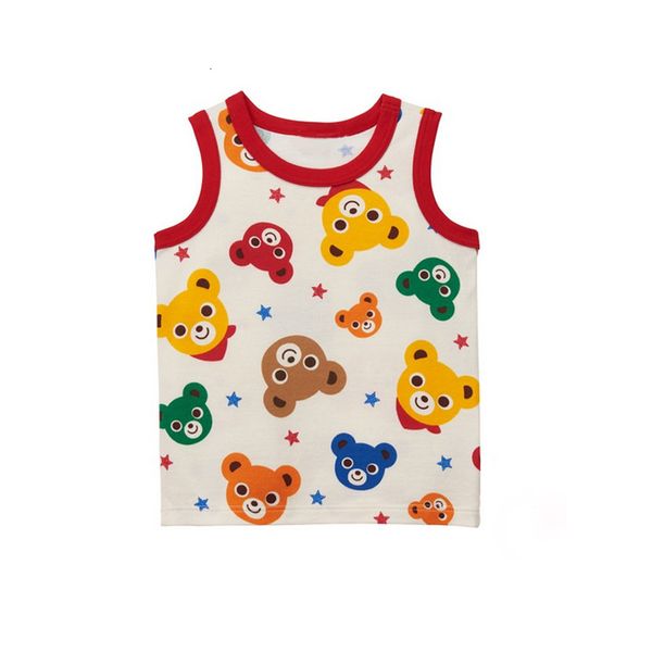 full and miki men's women's fashion brand color bear vest t-shirt children's short sleeve, Black;white
full and miki men's women's fashion brand color bear vest t-shirt children's short sleeve, Black;white