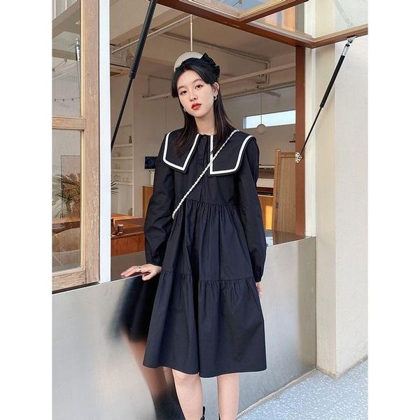casual dresses houzhou black kawaii dress women spring autumn sailor collar preppy style sweet streetwear elegant vintage robe fashion outfi, Black;gray
casual dresses houzhou black kawaii dress women spring autumn sailor collar preppy style sweet streetwear elegant vintage robe fashion outfi, Black;gray