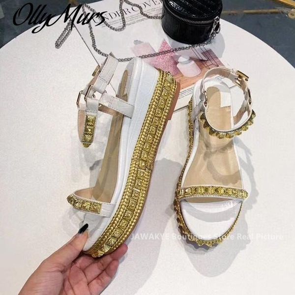 sandals ollymurs platform wedge women rivets studded high heels bling string beaded shiny glittery summer shoes, Black
sandals ollymurs platform wedge women rivets studded high heels bling string beaded shiny glittery summer shoes, Black
