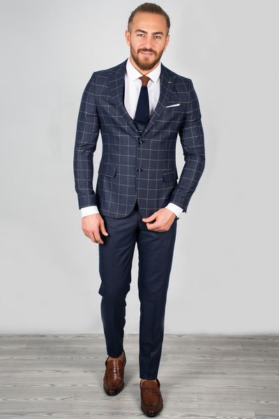navy blue luxury men 's suit tuxedo square pattern tight-fitting mould italian style groom business (blazer pants vest) 2001057 ljn2, White;black
navy blue luxury men 's suit tuxedo square pattern tight-fitting mould italian style groom business (blazer pants vest) 2001057 ljn2, White;black