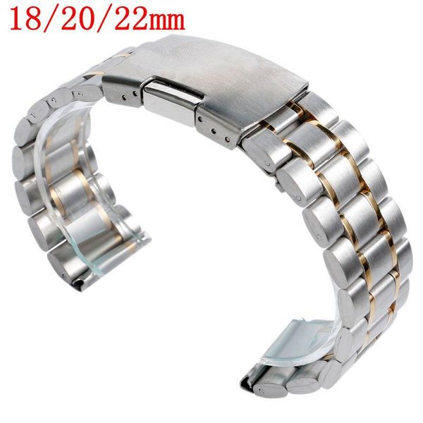 watch bands 18/20/22mm solid link silver/black/gold fold over clasp bracelet stainless steel wrist band strap men replace high quality, Black;brown
watch bands 18/20/22mm solid link silver/black/gold fold over clasp bracelet stainless steel wrist band strap men replace high quality, Black;brown