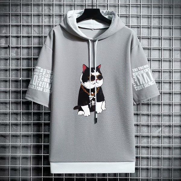 men's hoodies & sweatshirts japan style fashion streetwear half sleeve hooded men casual harajuku trend prints clothing hoodie, Black
men's hoodies & sweatshirts japan style fashion streetwear half sleeve hooded men casual harajuku trend prints clothing hoodie, Black