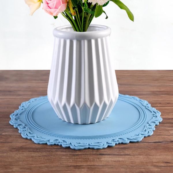mats & pads embossed table mat heat insulation silicone macrame round thick pot cup for dining kitchen accessories baby blue
mats & pads embossed table mat heat insulation silicone macrame round thick pot cup for dining kitchen accessories baby blue
