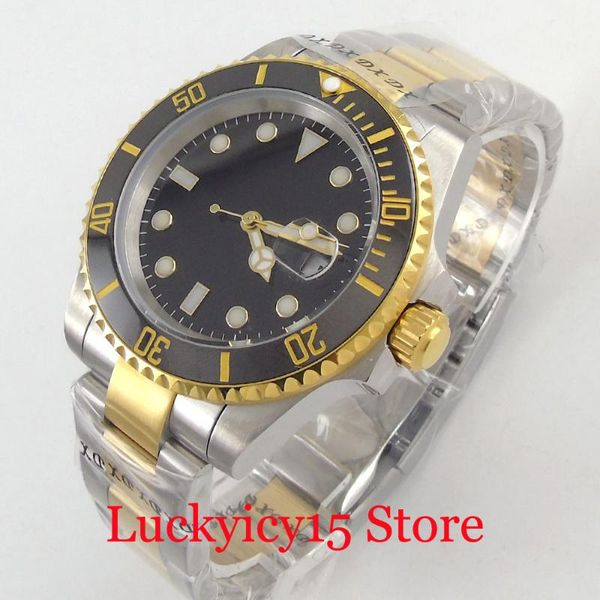 wristwatches business sterile gold coated nh35 miyota 8215 movement automatic men watch sapphire crystal two tone bracelet deployment clasp, Slivery;brown
wristwatches business sterile gold coated nh35 miyota 8215 movement automatic men watch sapphire crystal two tone bracelet deployment clasp, Slivery;brown